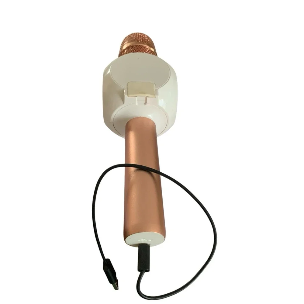 Rock Solo Tzumi Karaoke Microphone ROSE GOLD Bluetooth Smartphone Holder